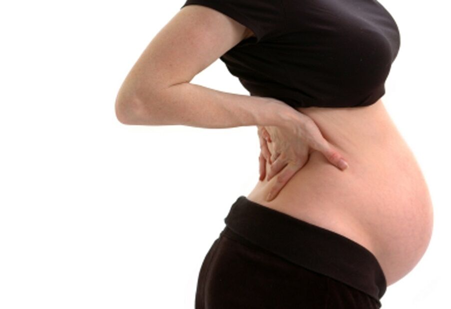 dor nas costas durante a gravidez